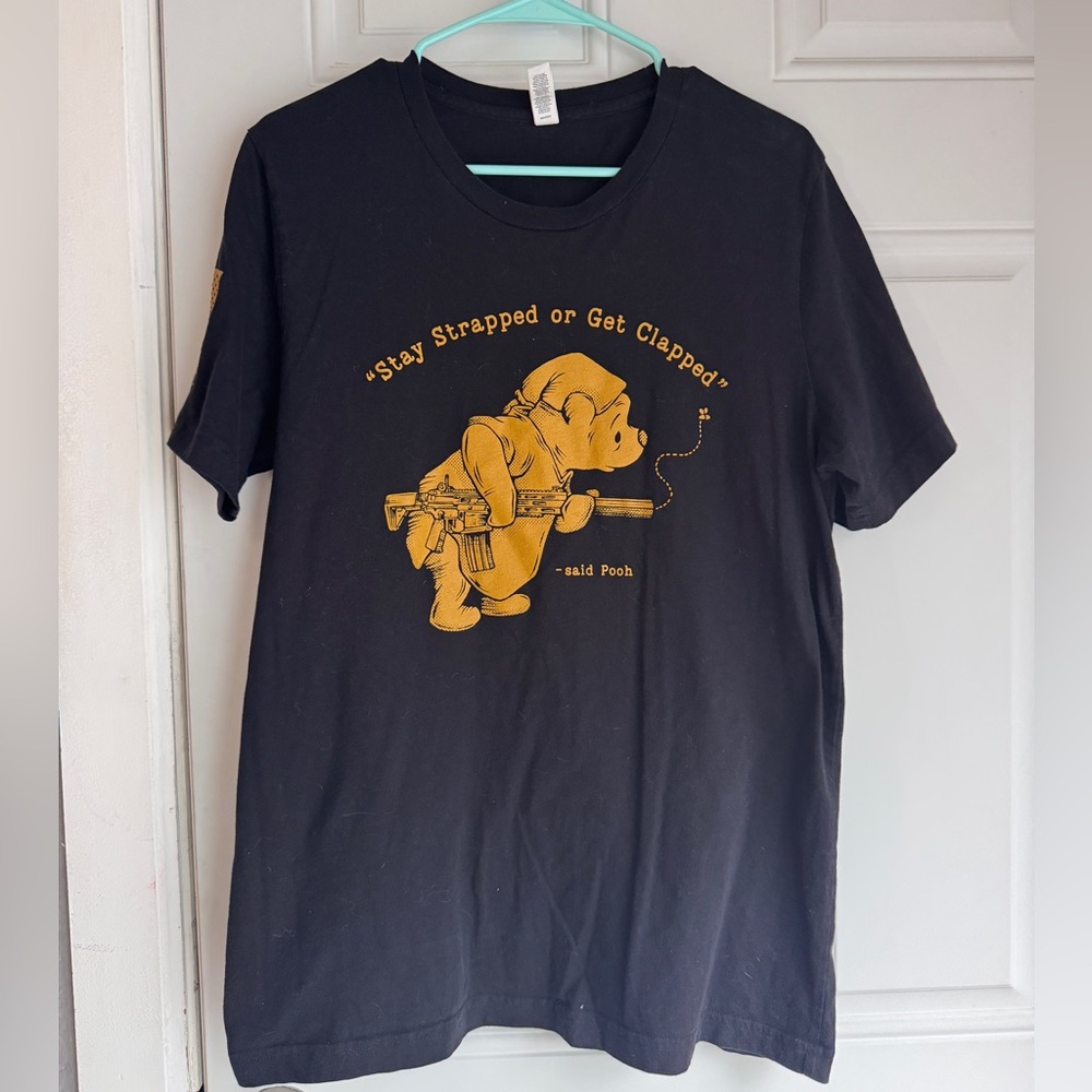 Men’s Nine Line Pooh Bear Black T-Shirt